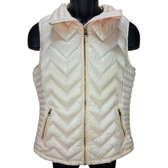 Calvin Klein Womens Premium Down Quilted Vest Medium with Zip Pockets - Picture 1 of 9
